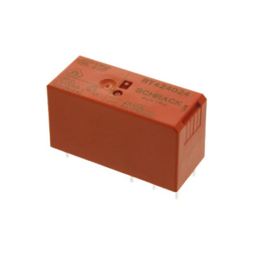 RT424024; Przekaźnik: elektromag; DPDT; Ucewki: 24VDC; 8A/250VAC