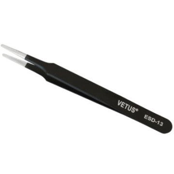 Tweezers ESD-13 (Flat and Round) with a length of 115mm